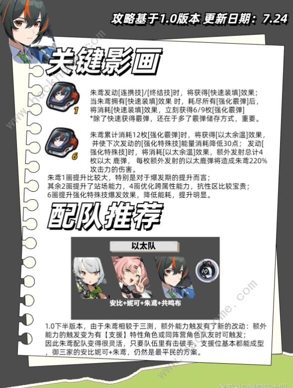 绝区零朱鸢培养一图流攻略6