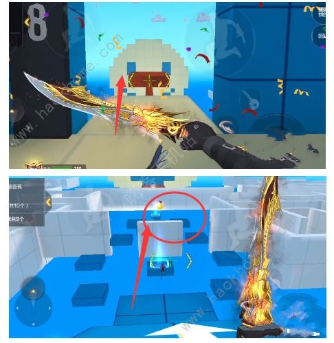 CF手游跳跳乐找香蕉像素世界攻略大全15