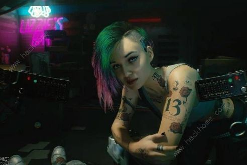 赛博朋克朱迪打桩gif1