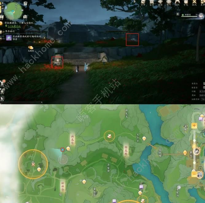 射雕手游黑松林进阶宝藏图位置大全2