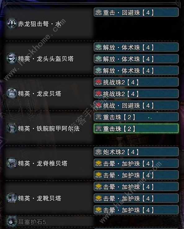 怪物猎人世界轻重弩榴弹3怎么搭配4