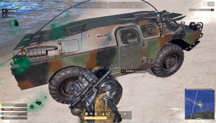 绝地求生装甲车怎么防蹭车怪1