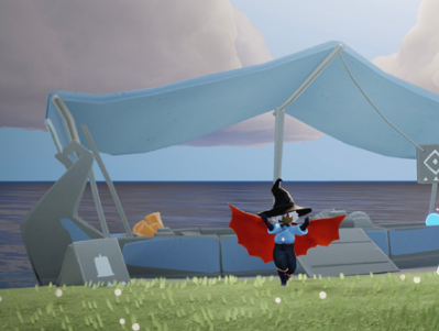 光遇蝙蝠斗篷怎么搭1