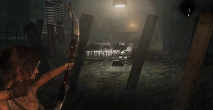 古墓丽影怎么把电线从水里移出来2