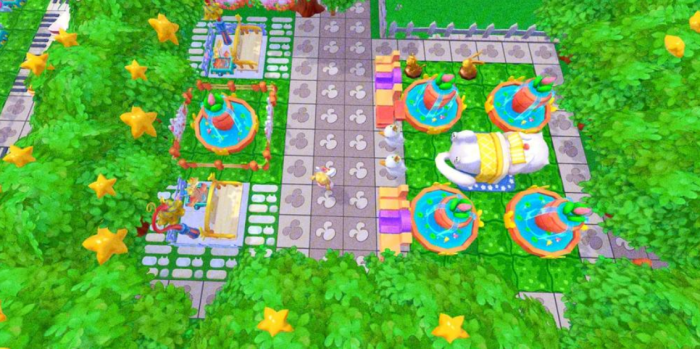 摩尔庄园原始地砖怎么移动1