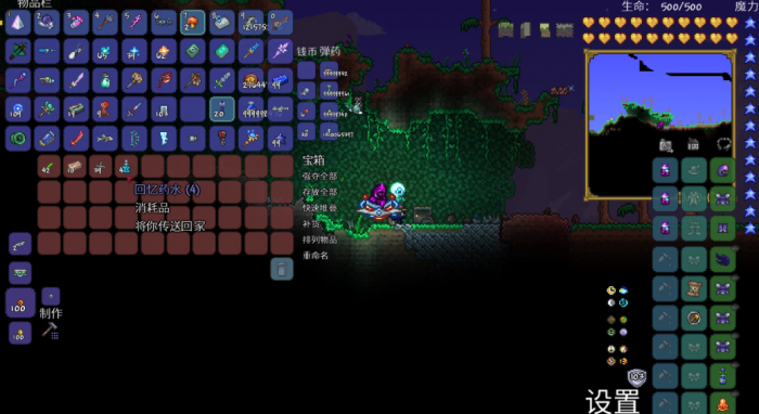 泰拉瑞亚箱子怎么分类1