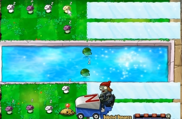 植物大战僵尸雪橇区怎么过1