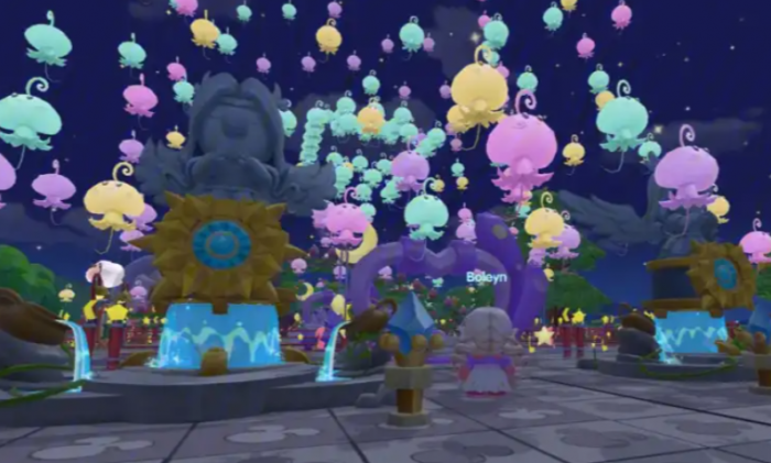 摩尔庄园水母灯怎么浮空1