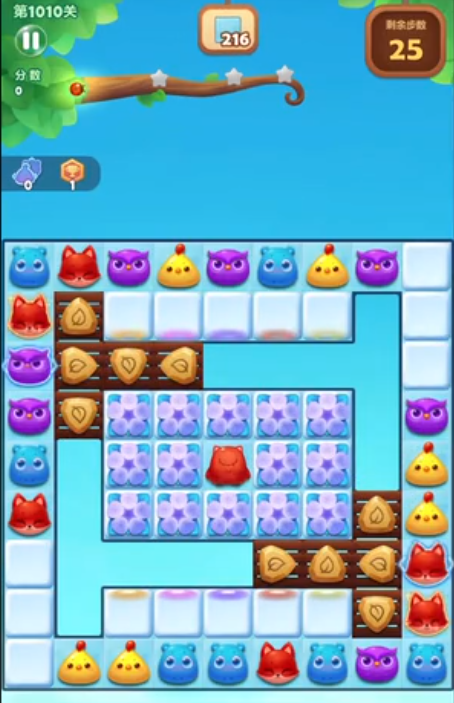 开心消消乐1010关怎么打1